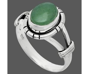 Green Aventurine Ring size-8.5 SDR244921 R-1533, 7x9 mm