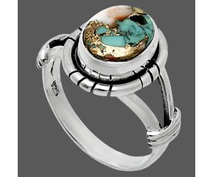 Spiny Oyster Turquoise Ring size-7 SDR244929 R-1533, 8x10 mm