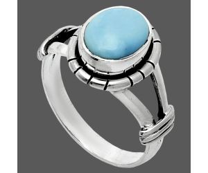 Natural Rare Turquoise Nevada Aztec Mt Ring size-7 SDR244937 R-1533, 7x9 mm