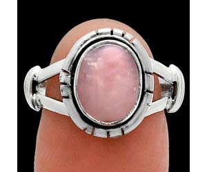 Pink Opal Ring size-8 SDR244948 R-1533, 8x10 mm