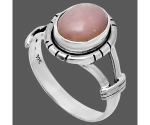 Pink Opal Ring size-8 SDR244948 R-1533, 8x10 mm