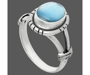 Larimar (Dominican Republic) Ring size-8.5 SDR244949 R-1533, 8x10 mm