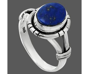 Lapis Lazuli Ring size-8 SDR244956 R-1533, 8x10 mm