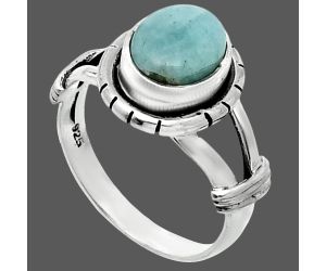 Natural Rare Turquoise Nevada Aztec Mt Ring size-7 SDR244957 R-1533, 7x9 mm