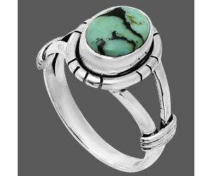 Lucky Charm Tibetan Turquoise Ring size-7 SDR244964 R-1533, 7x9 mm