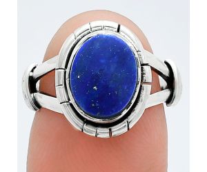 Lapis Lazuli Ring size-6 SDR244972 R-1533, 8x10 mm