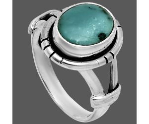 Natural Rare Turquoise Nevada Aztec Mt Ring size-6 SDR244977 R-1533, 8x10 mm