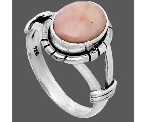 Pink Opal Ring size-7.5 SDR244986 R-1533, 8x10 mm