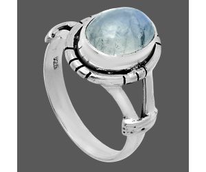 Rainbow Moonstone Ring size-8 SDR244987 R-1533, 8x10 mm