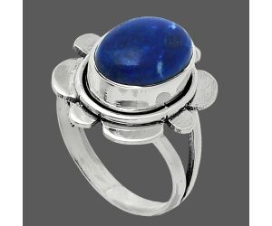 Sodalite Ring size-6.5 SDR245052 R-1342, 8x12 mm