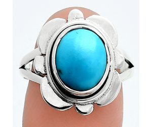 Sleeping Beauty Turquoise Ring size-8 SDR245054 R-1342, 9x11 mm