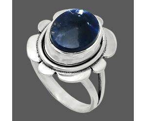 Sodalite Ring size-7 SDR245078 R-1342, 9x12 mm