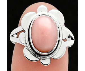 Pink Opal Ring size-8 SDR245088 R-1342, 8x11 mm