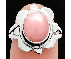 Pink Opal Ring size-7.5 SDR245089 R-1342, 9x11 mm