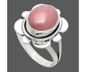 Pink Opal Ring size-7.5 SDR245089 R-1342, 9x11 mm