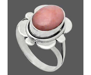 Pink Opal Ring size-8 SDR245090 R-1342, 8x12 mm