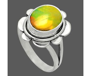 Ethiopian Opal Ring size-7.5 SDR245115 R-1342, 9x11 mm