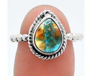 Spiny Oyster Turquoise Ring size-7 SDR245125 R-1252, 8x10 mm