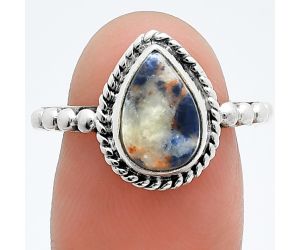 Sodalite Ring size-8 SDR245126 R-1252, 8x11 mm