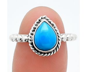 Sleeping Beauty Turquoise Ring size-8 SDR245140 R-1252, 7x10 mm