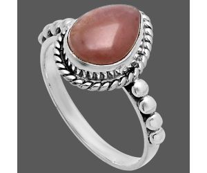 Guava Quartz Ring size-7 SDR245151 R-1252, 8x10 mm