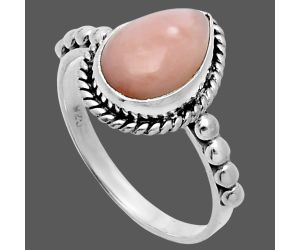 Pink Opal Ring size-7 SDR245152 R-1252, 8x11 mm