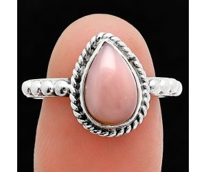 Pink Opal Ring size-8 SDR245153 R-1252, 8x11 mm