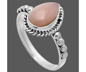 Pink Opal Ring size-8 SDR245153 R-1252, 8x11 mm