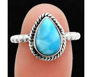 Larimar (Dominican Republic) Ring size-7 SDR245154 R-1252, 8x11 mm