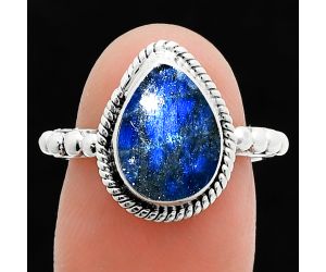 Blue Labradorite Ring size-7 SDR245158 R-1252, 8x12 mm