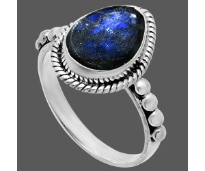 Blue Labradorite Ring size-7 SDR245158 R-1252, 8x12 mm