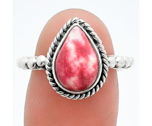 Pink Thulite Ring size-8 SDR245160 R-1252, 8x12 mm