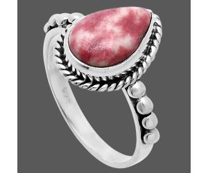 Pink Thulite Ring size-8 SDR245160 R-1252, 8x12 mm