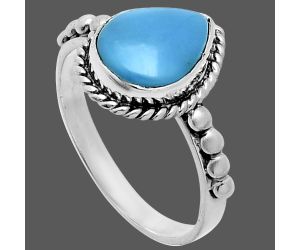 Sleeping Beauty Turquoise Ring size-8 SDR245176 R-1252, 8x11 mm