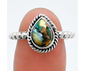 Spiny Oyster Turquoise Ring size-8 SDR245182 R-1252, 7x9 mm