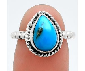 Sleeping Beauty Turquoise Ring size-6 SDR245183 R-1252, 8x11 mm