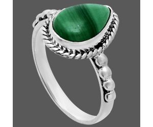 Malachite Eye Ring size-8 SDR245188 R-1252, 8x12 mm