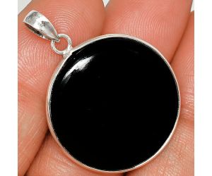 Black Onyx Pendant Earrings Set SDT03108 T-1001, 25x25 mm