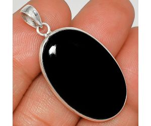 Black Onyx Pendant Earrings Set SDT03119 T-1001, 19x20 mm