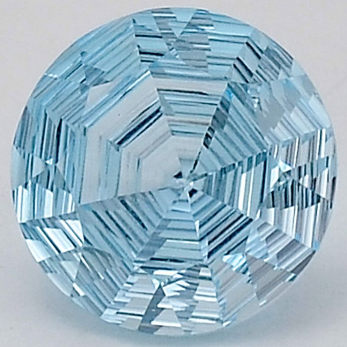 Natural Sky Blue Topaz Round Shape Loose Gemstone DG167SY, 12X12x8 mm