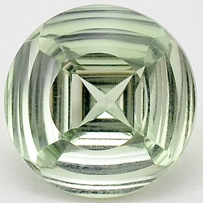 Natural Prasiolite (Green Amethyst) Round Shape Loose Gemstone DG168GA, 12X12x7.7 mm