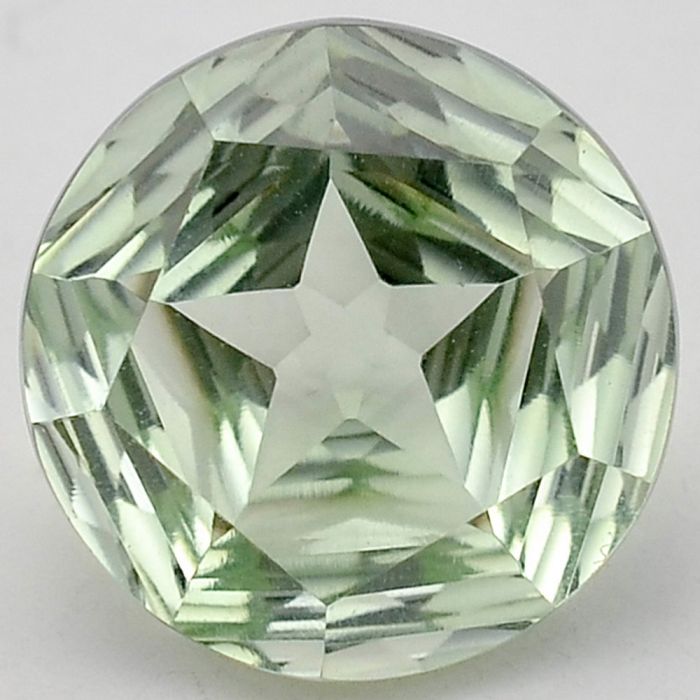 Natural Prasiolite (Green Amethyst) Round Shape Loose Gemstone DG175GA, 12X12x8 mm