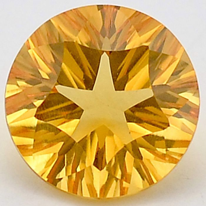 Natural Citrine Round Shape Loose Gemstone DG178CT, 10X10x7 mm