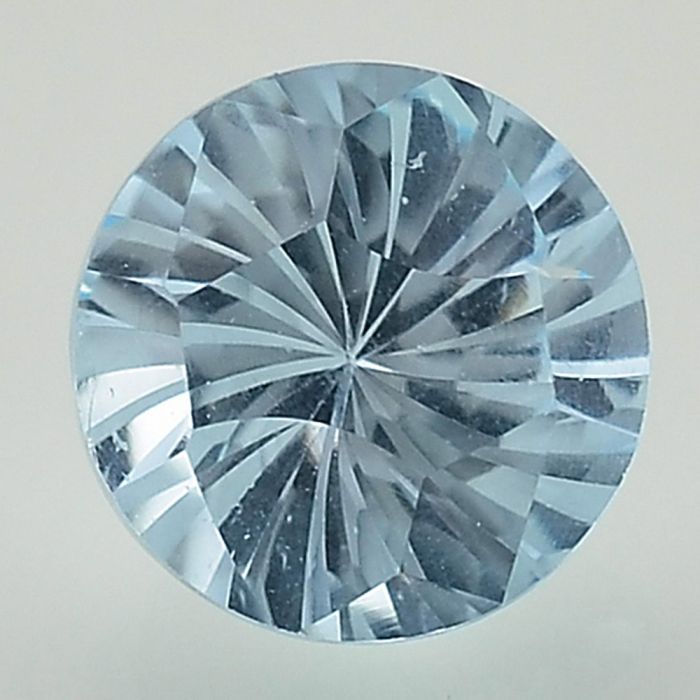 Natural Sky Blue Topaz Round Shape Loose Gemstone DG182SY, 10X10x6.3 mm