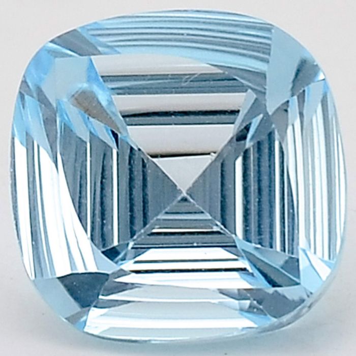 Natural Sky Blue Topaz Cushion Shape Loose Gemstone DG185SY, 11X11x7.7 mm