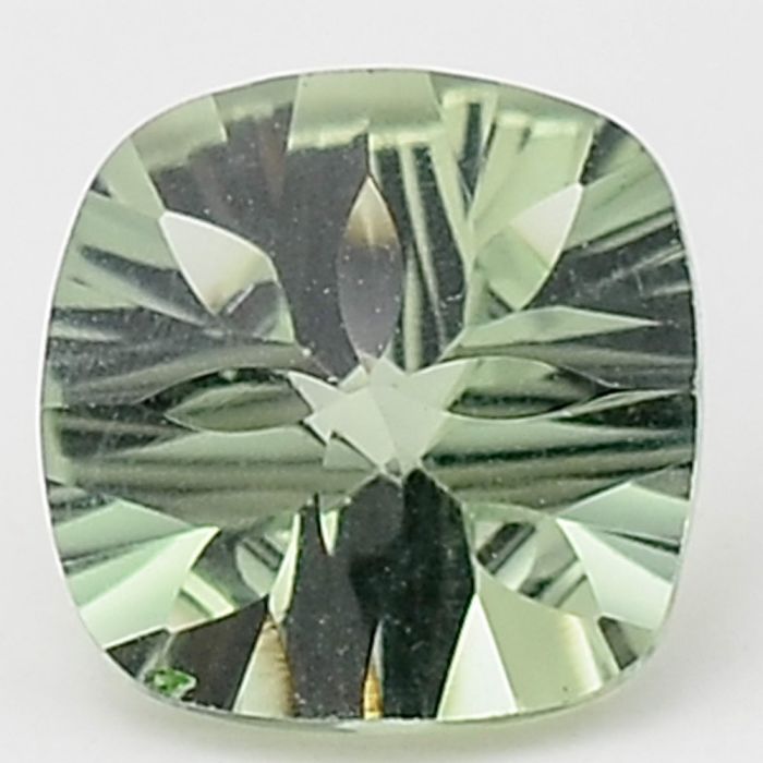 Natural Prasiolite (Green Amethyst) Cushion Shape Loose Gemstone DG187GA, 10X10x6.7 mm