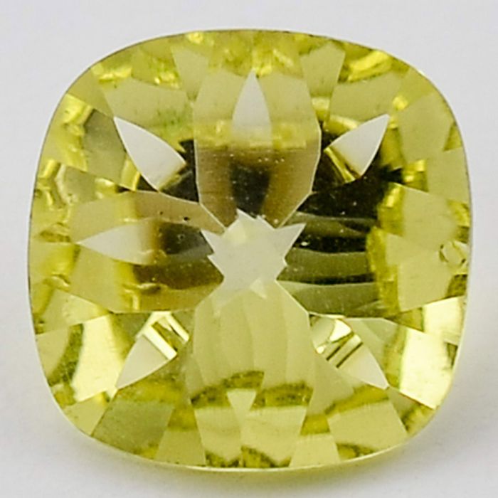 Natural Lemon Quartz Cushion Shape Loose Gemstone DG187LT, 10X10x6.7 mm