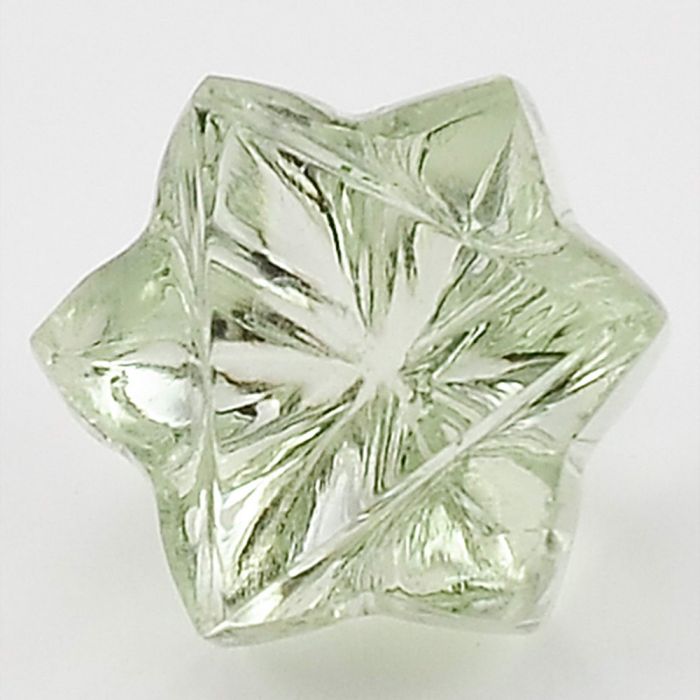 Natural Prasiolite (Green Amethyst) Star Shape Loose Gemstone DG190GA, 11X11x8.5 mm