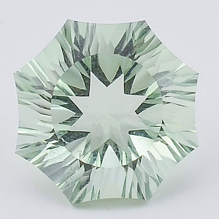 Natural Prasiolite (Green Amethyst) Fancy Shape Loose Gemstone DG196GA, 15X15x9.8 mm