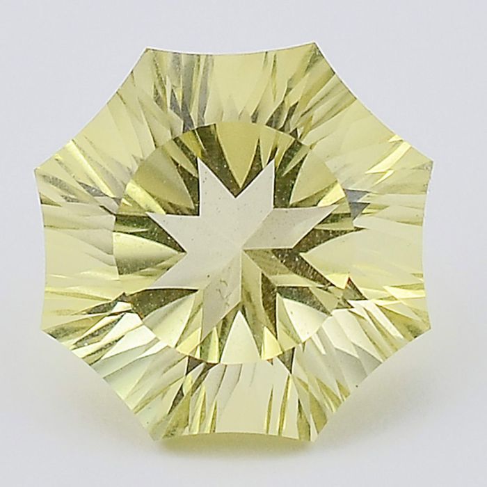 Natural Lemon Quartz Fancy Shape Loose Gemstone DG196LT, 15X15x9.8 mm